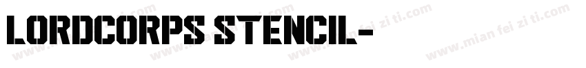 Lordcorps Stencil字体转换